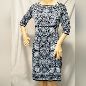 Max Studio Boat Neck SZ S Dress VGUC A FAVORITE!